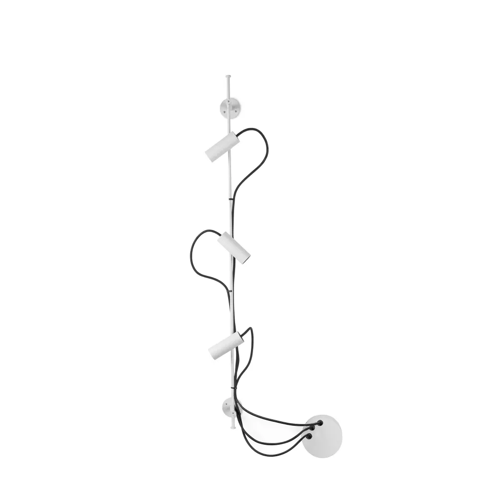 Applique murale extérieure FARO Barcelona Clap en aluminium blanc LED