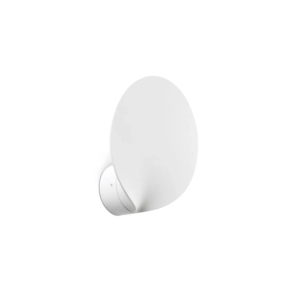Applique murale extérieure FARO Barcelona Lotus en aluminium blanc mat, LED H 9,0 cm