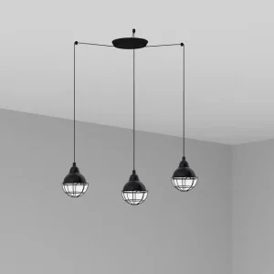 Applique murale FARO Barcelona Claire, acier noir brillant, douille E27, hauteur 164 cm Shiny