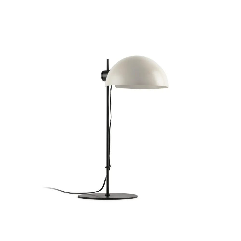 Applique murale FARO Barcelona Dominica, acier noir mat, douille E27, hauteur 53 cm Beige