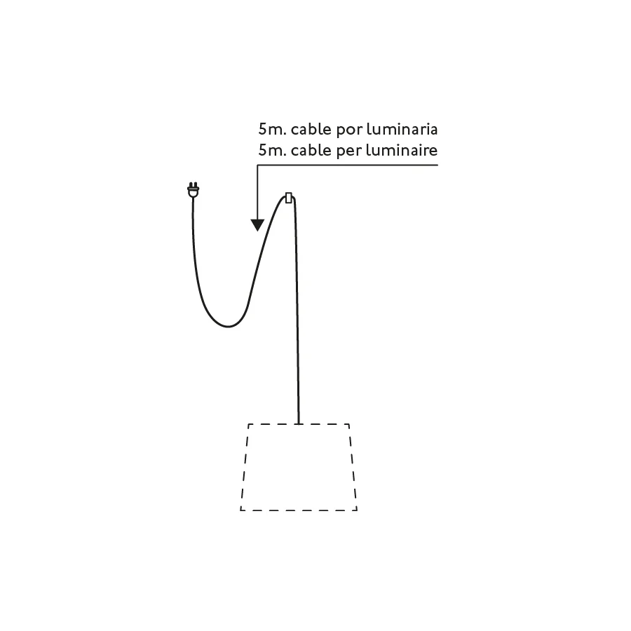Applique murale FARO Barcelona Mambo, acier noir, douille E27, hauteur 526,6 cm