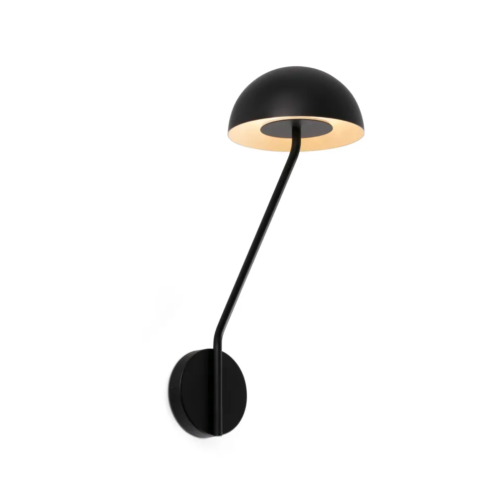 Applique murale FARO Barcelona Pure, acier noir mat, LED, H 41,0 cm