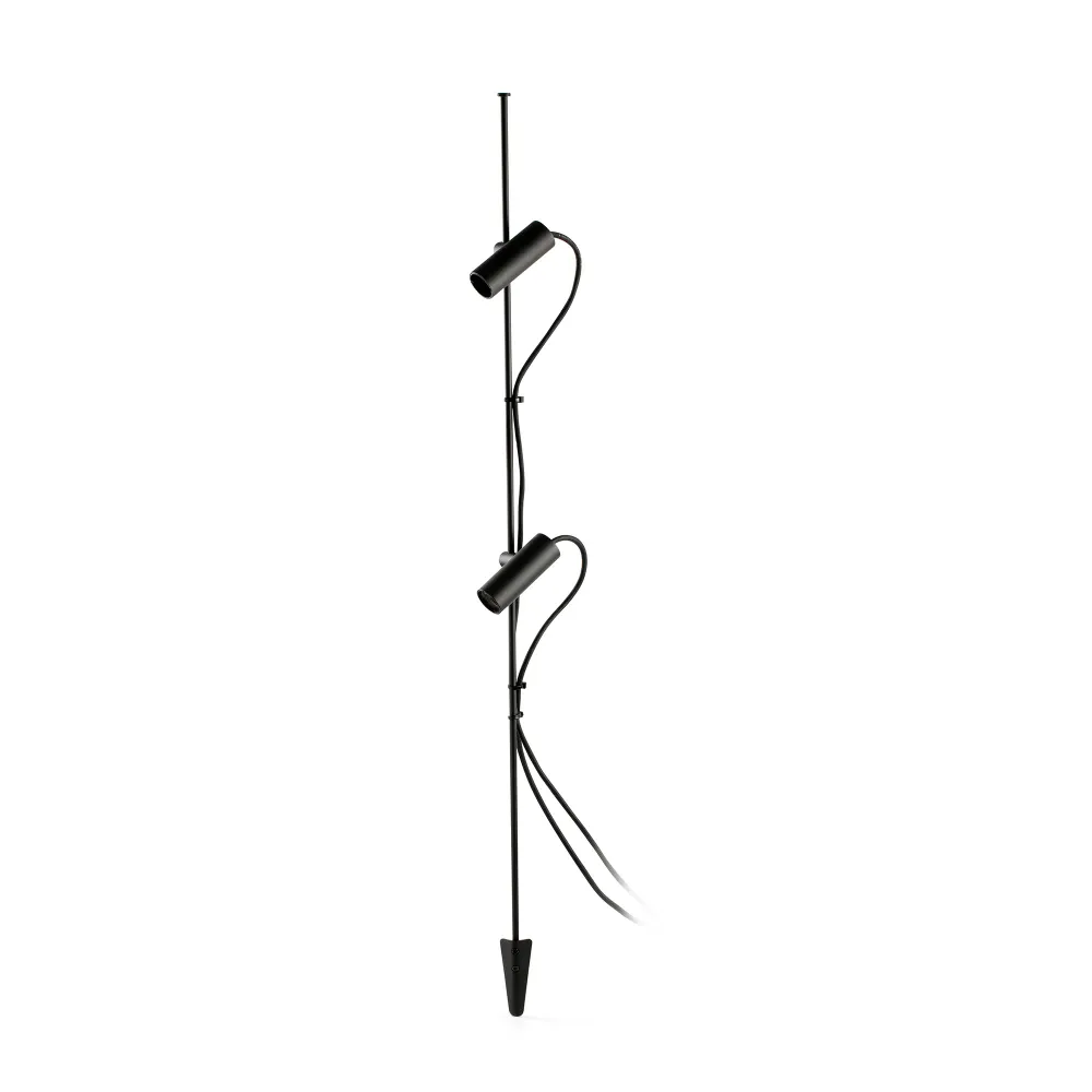 Lampadaire FARO Barcelona Clap en aluminium noir LED H 13,8 cm