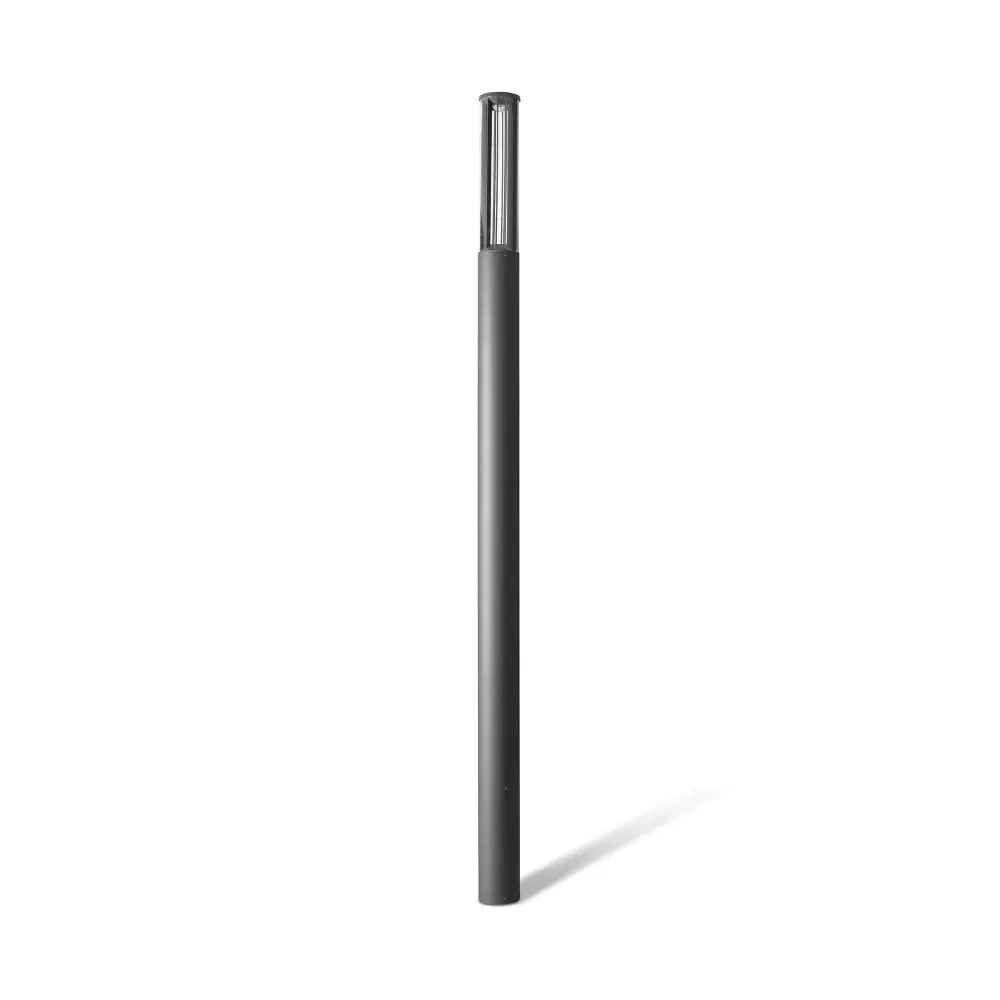 Lampadaire FARO Barcelona Screen, aluminium gris foncé, LED, hauteur 310 cm