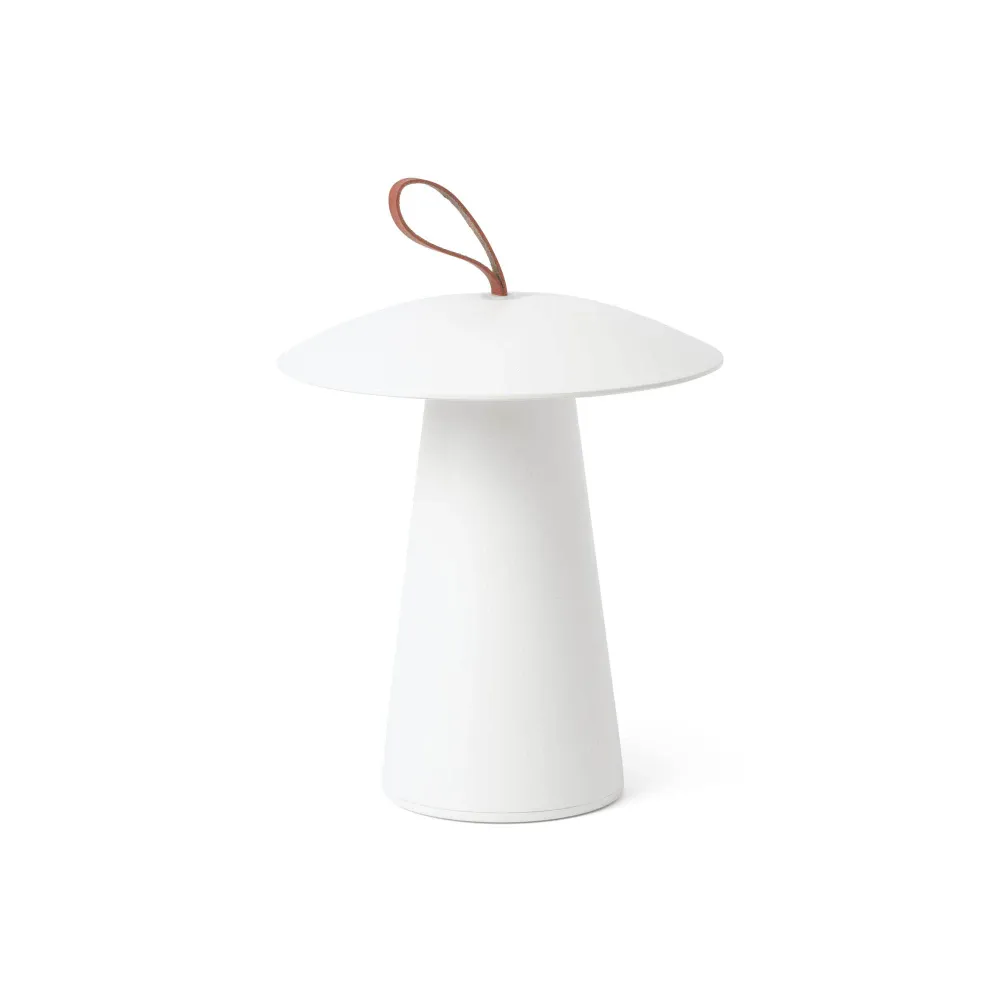 Lampe de table FARO Barcelona Task en aluminium blanc mat, LED, hauteur 29,2 cm