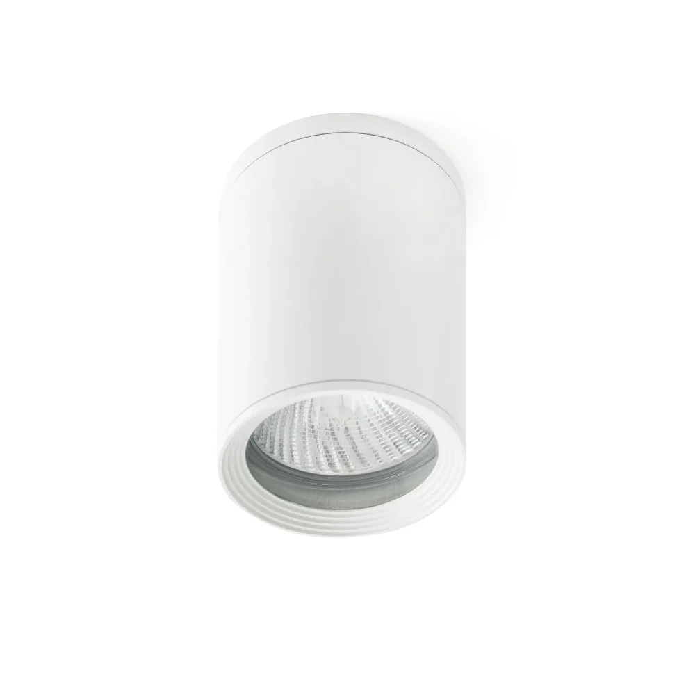Plafonnier FARO Barcelona Tasa en aluminium blanc mat E27 H 14,0 cm