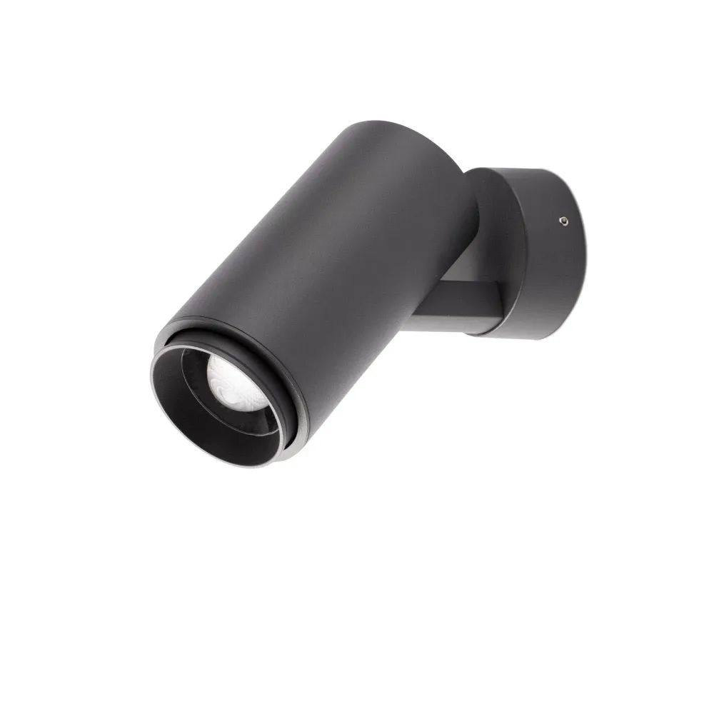 Projecteur FARO Barcelona Plom en aluminium gris foncé LED H 20,0 cm