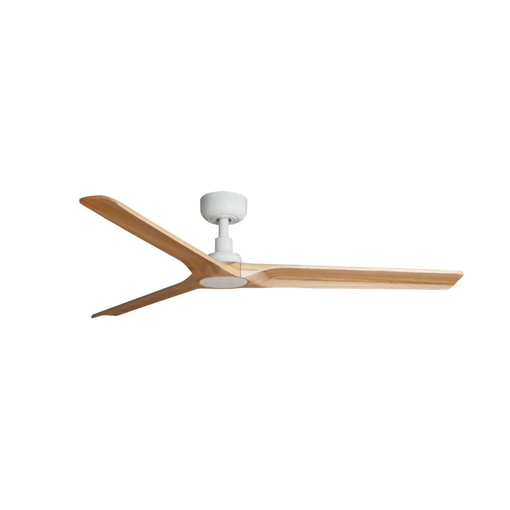 Ventilateur de plafond FARO Barcelona Heywood L en acier noir mat, hauteur 24,3 cm