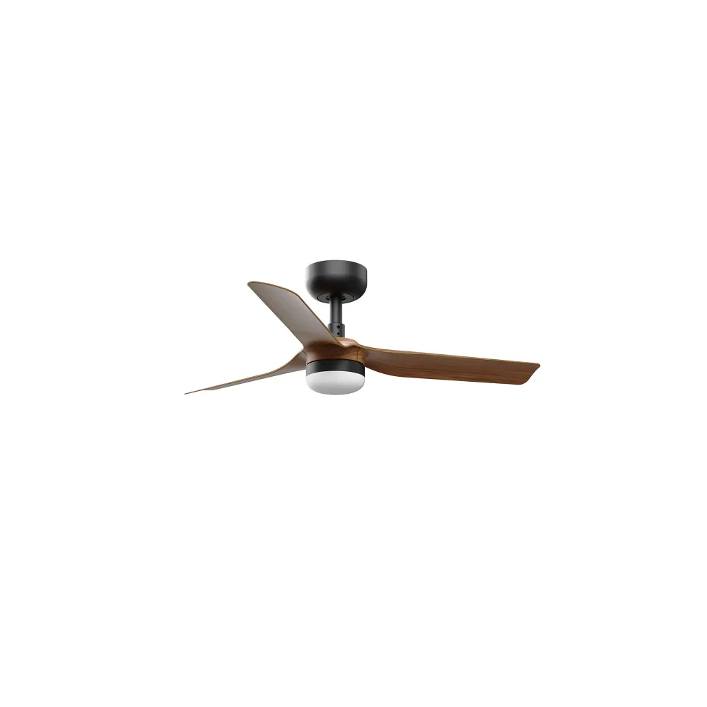 Ventilateur de plafond FARO Barcelona Mini Punt S, acier blanc mat, LED, hauteur 26,3 cm