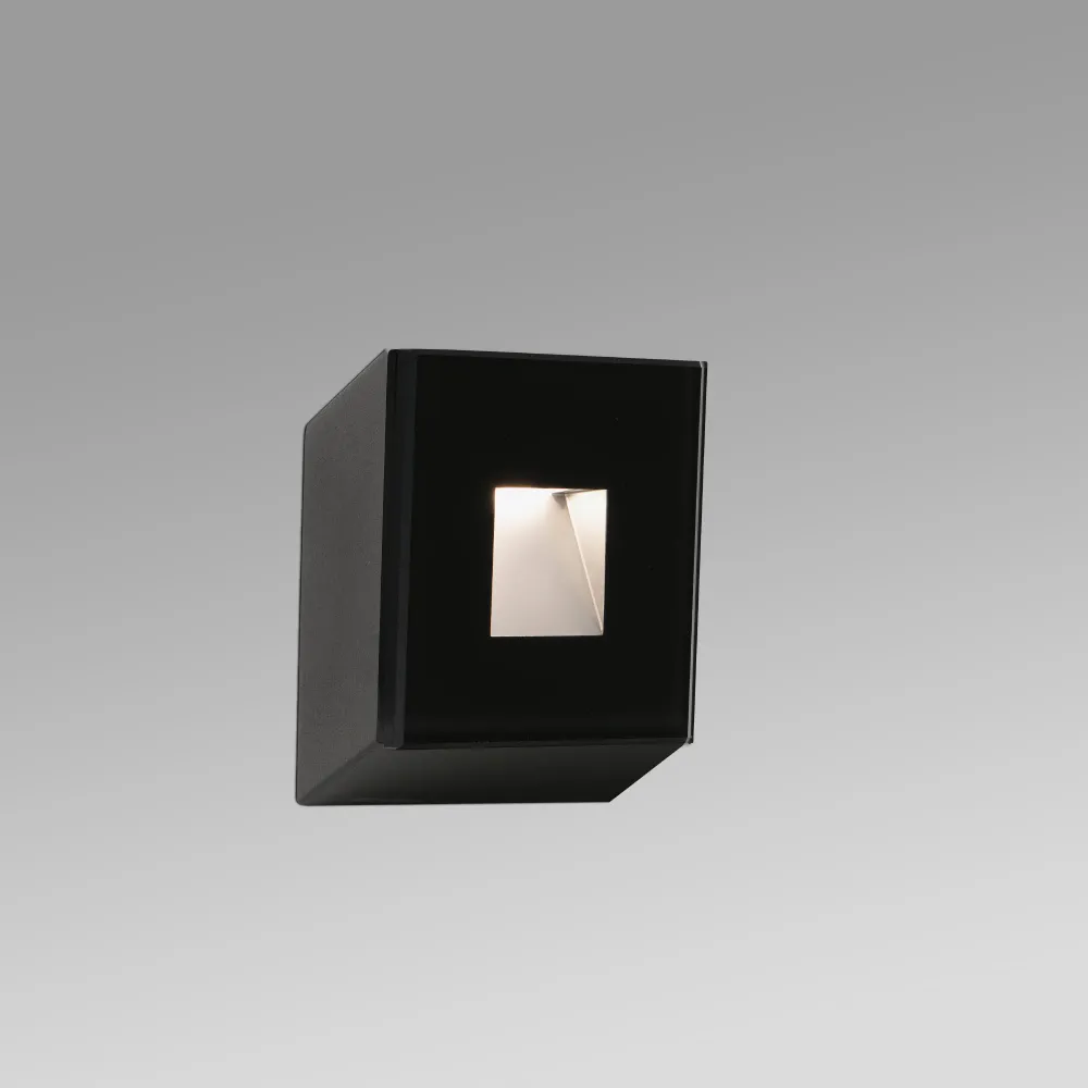 DART SQ Recessed Black Headlight 3000K 70273N Faro