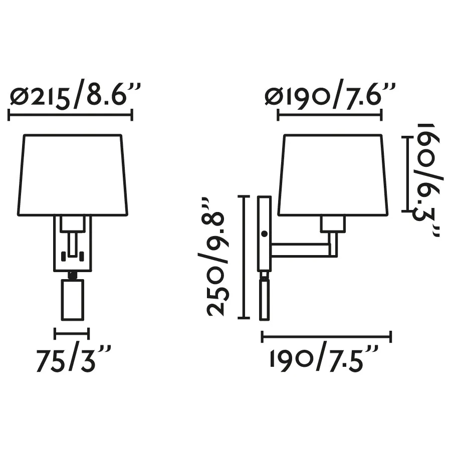 Faro ARTIS Wall lamp reader chrome/white 68493-01