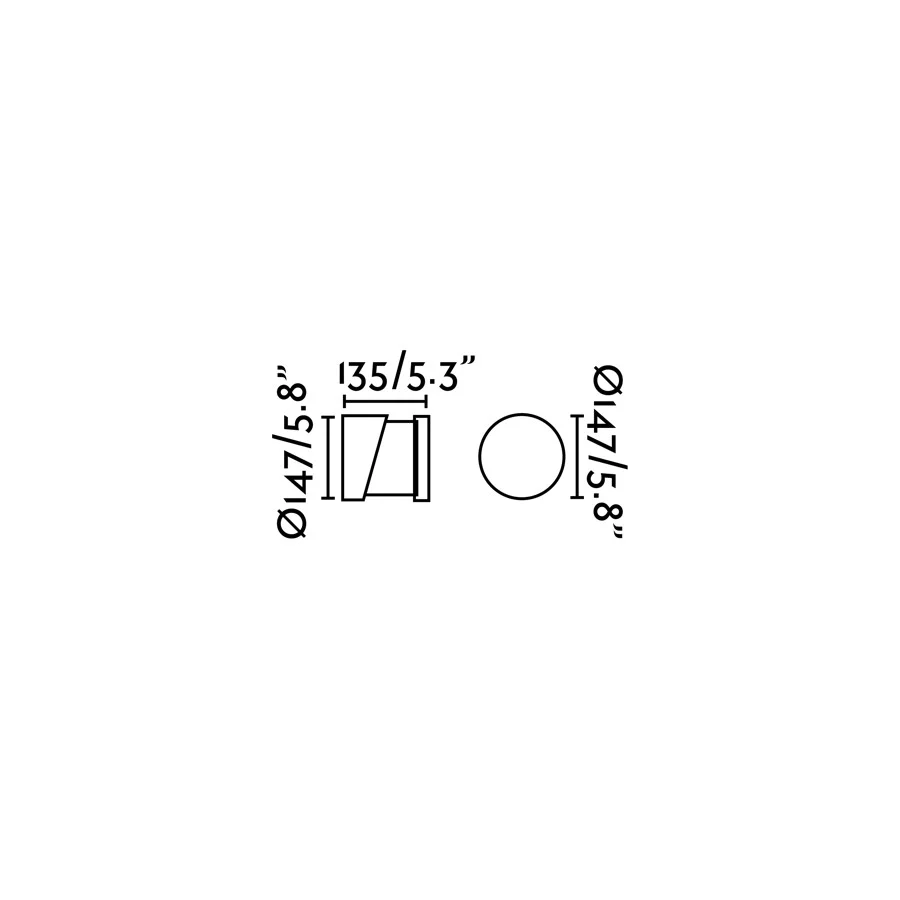 Faro Block Wall Lamp/Cement Wall Lamp 1Xe27