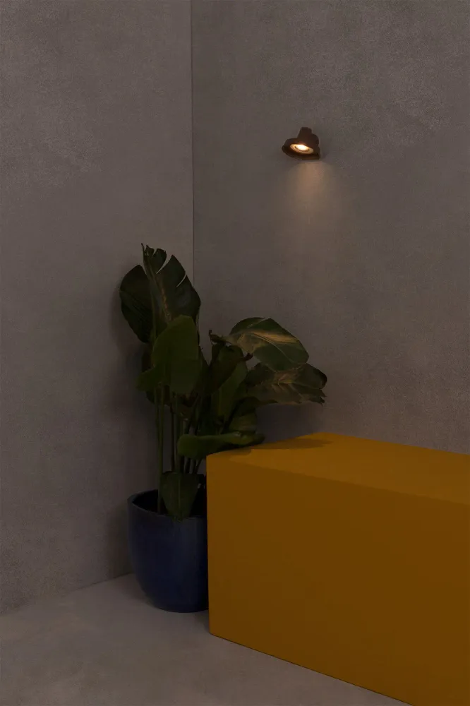 Faro Bronx Wall Lamp Brown 1Xgu10 Max 8W