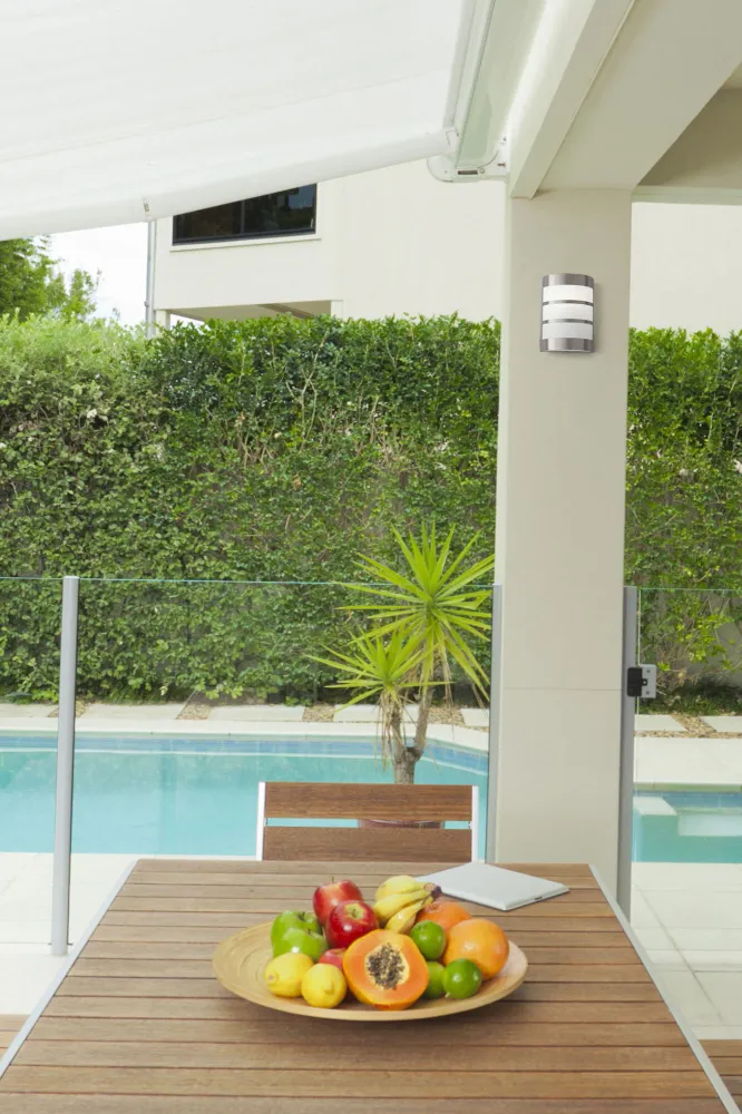 Faro Cela-2 Stainless Steel Wall Lamp. E27 15W