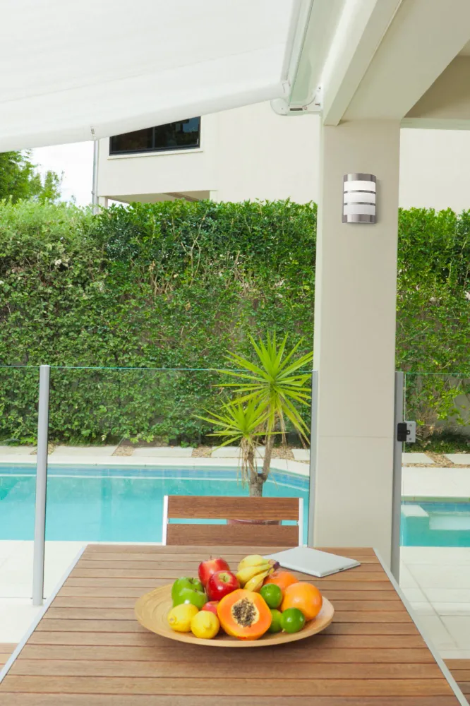 Faro Cela-2 Stainless Steel Wall Lamp. E27 15W