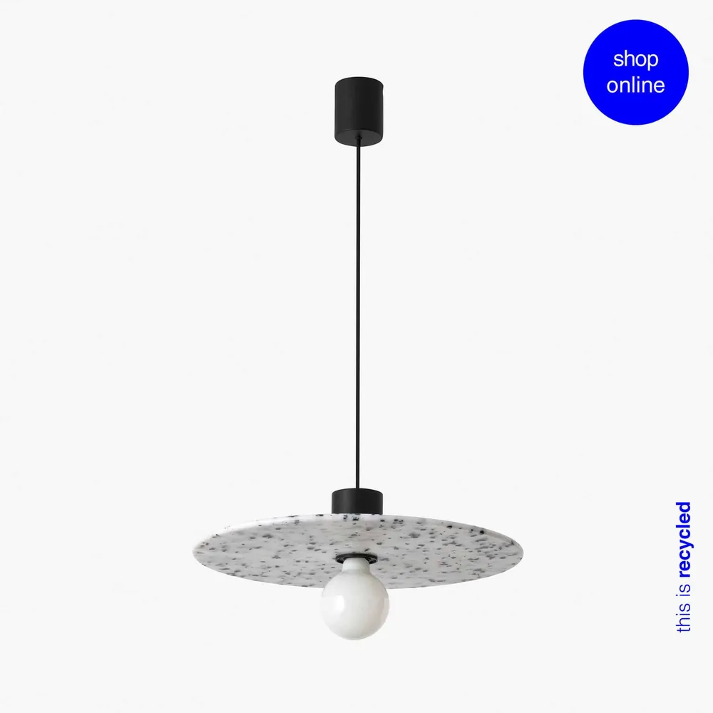 Faro CONFETTI 400 recycled marble pendant lamp ø45cm 68600-51