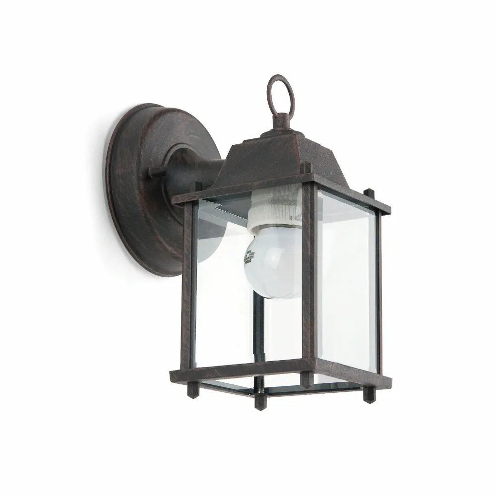 Faro Dado-P Wall Light Brown 1L E27 60W