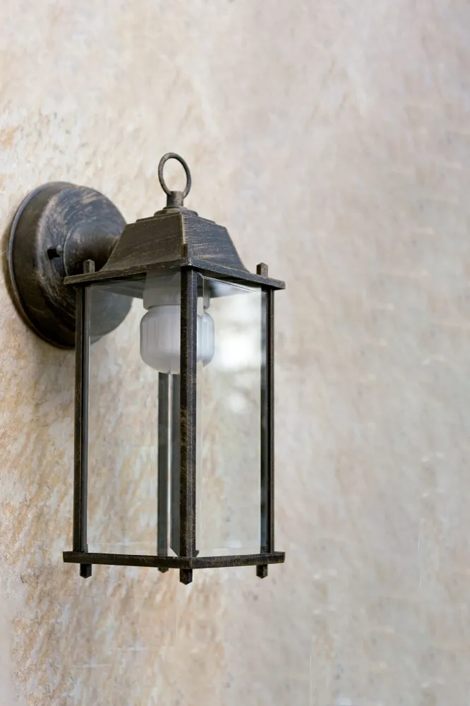 Faro Dado-P Wall Light Brown 1L E27 60W