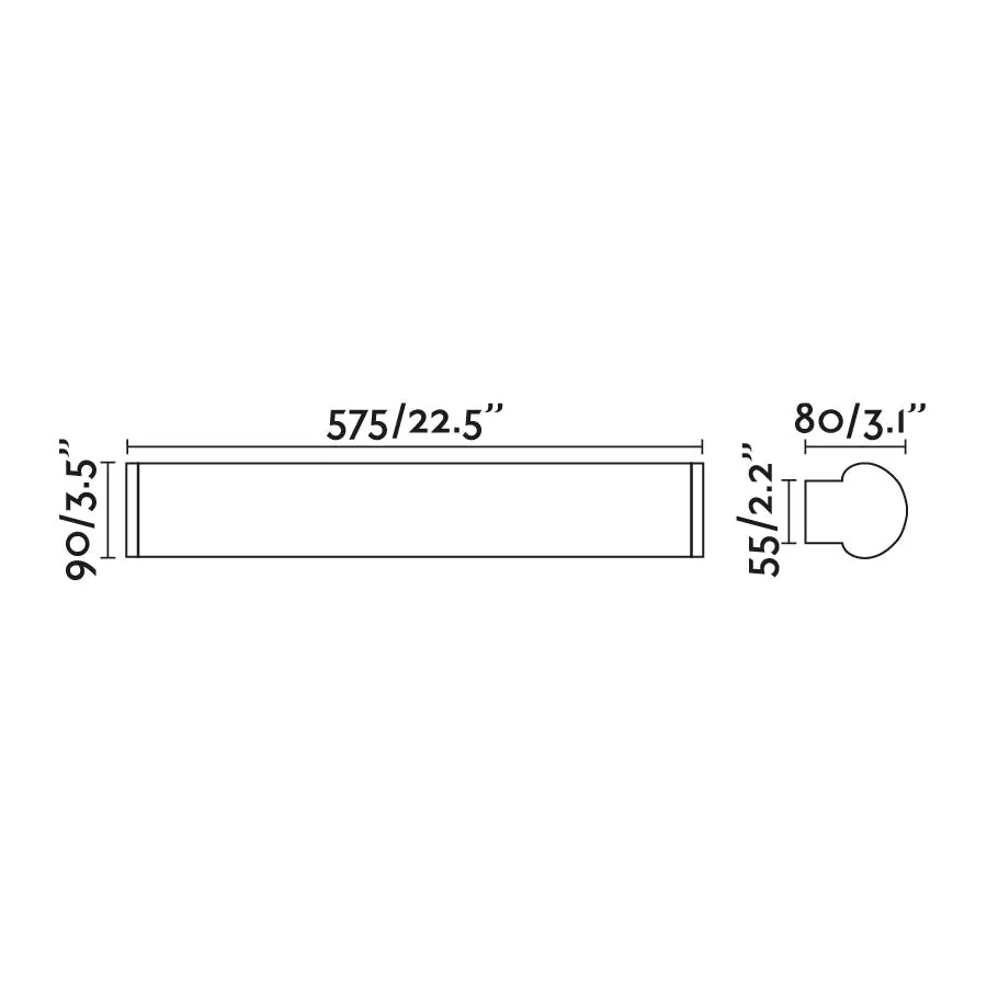 Faro DANUBIO 575 Bronze wall lamp 18W 63605