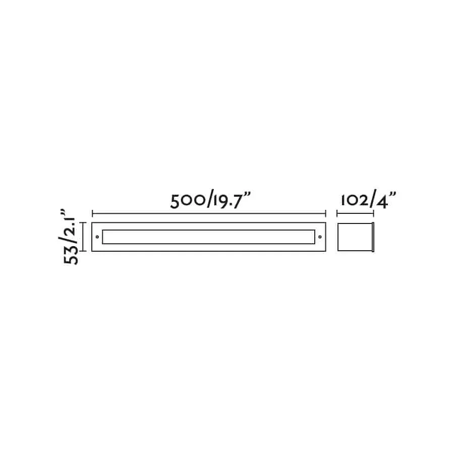 Faro Falls-50 Recessed Opal 24V