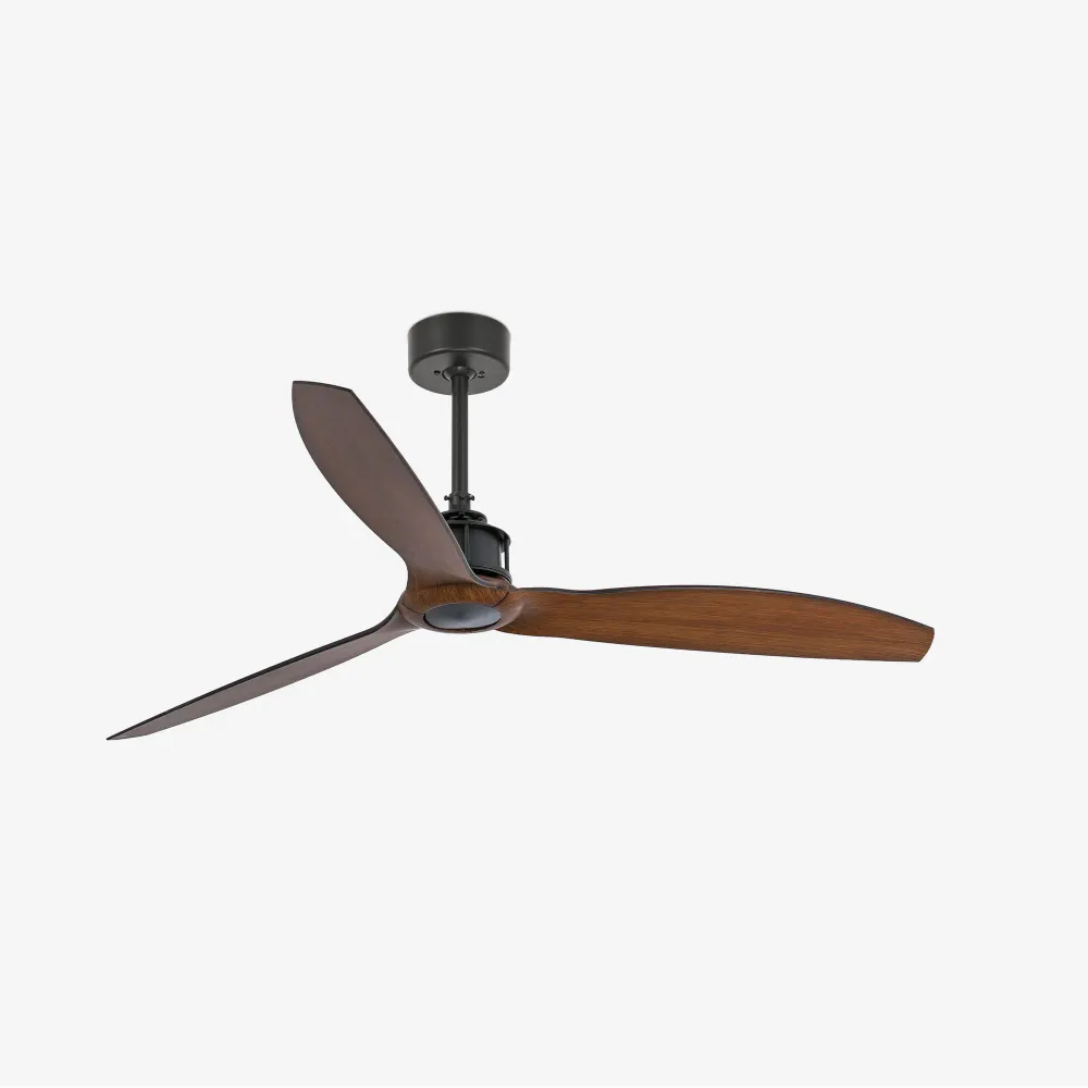 Faro JUST FAN Black/Wood Ceiling Fan DC Motor 33395