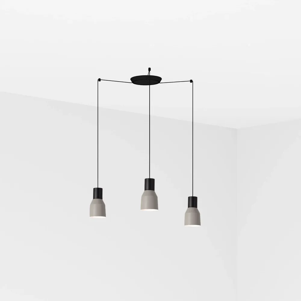 Faro KOMBO 120 3-light Pendant Lamp Grey 68591-3L