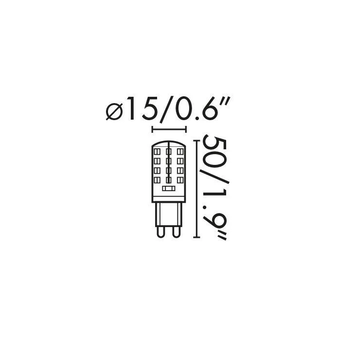 Faro LED Bulb G9 3.5W Warm 230V 2700K 17443