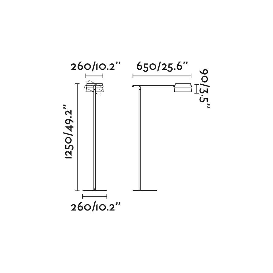 Faro LOOP Ash living room floor lamp 29399