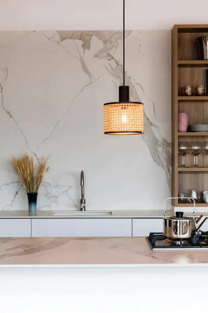 Faro MAMBO 210 Black/rattan pendant lamp plug 68604-47