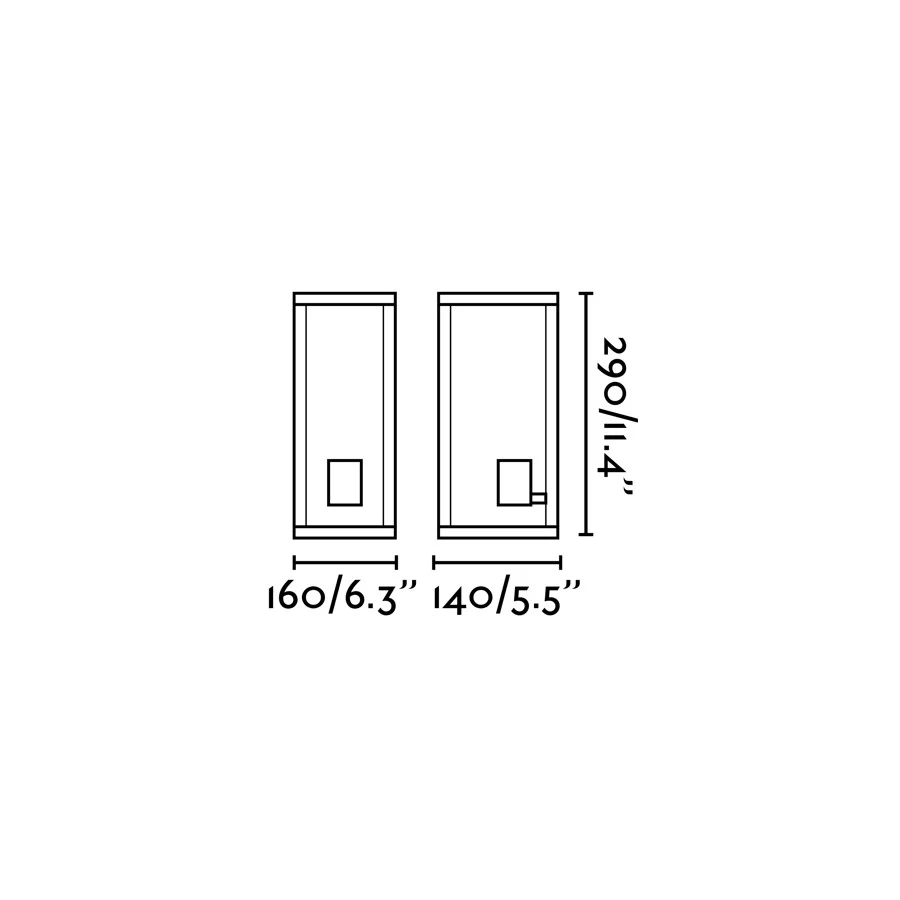 Faro Nala Wall Lamp Dark Gray E27