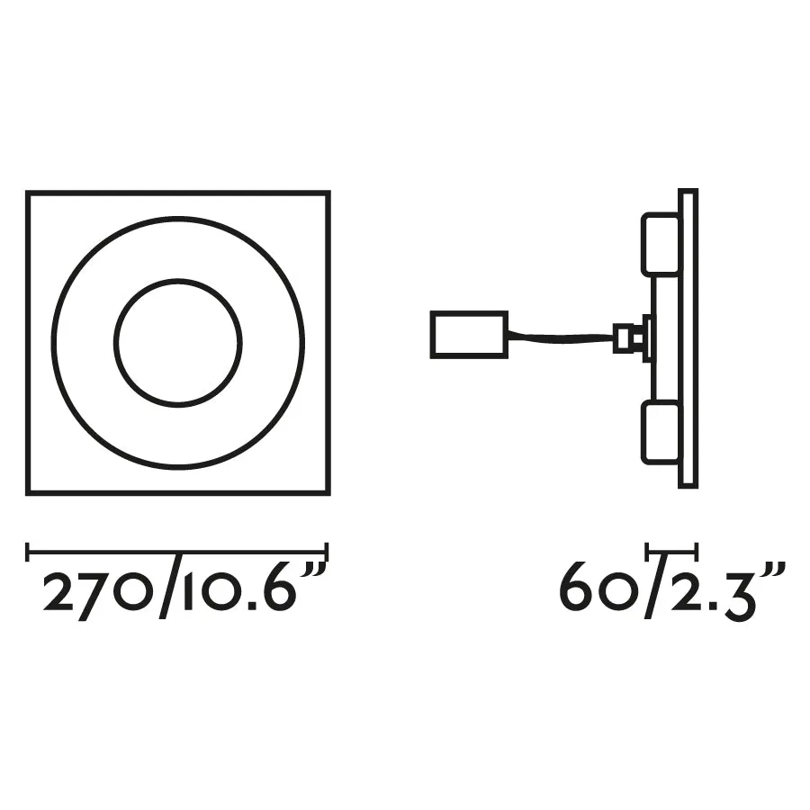 Faro NAVI White recessed lamp 63481