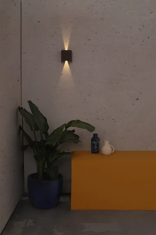 Faro Olan Wall Light Oxide Brown Led 6W 3000K
