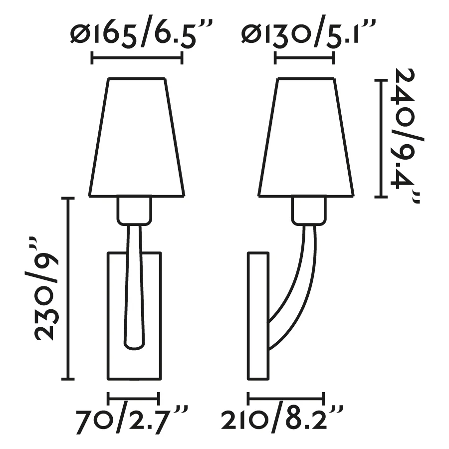 Faro REM Matt nickel/beige wall lamp 29680-20