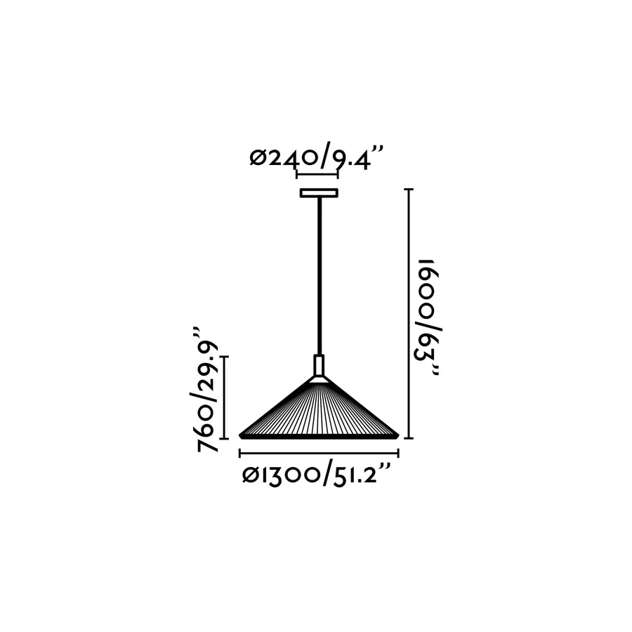 Faro SAIGON 1300 Brown pendant lamp 20131