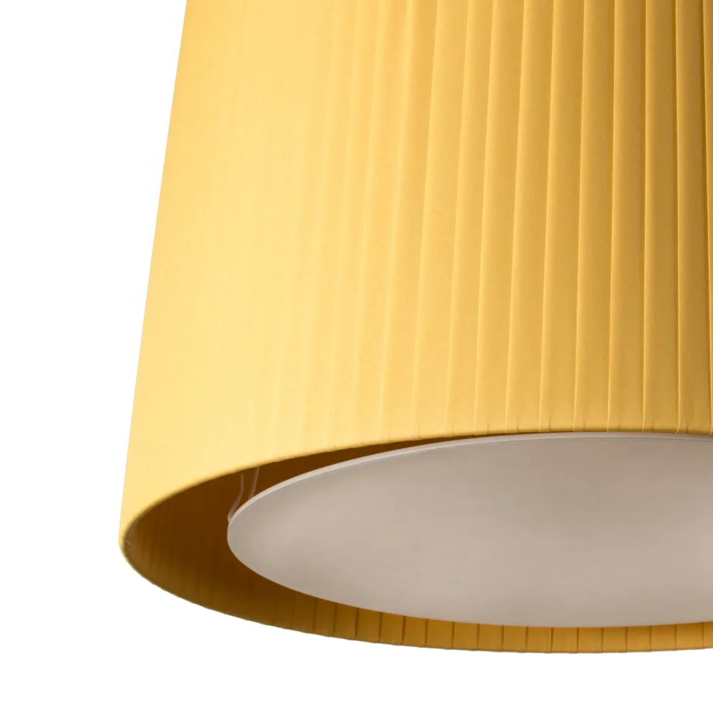 Faro SAMBA 7-light black/yellow pendant light 64314-45-7L