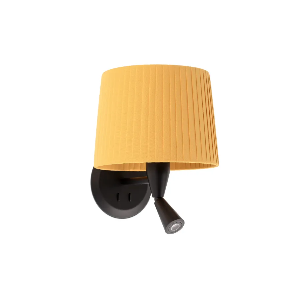 Faro SAMBA Wall lamp reader black/yellow taped 64309-36