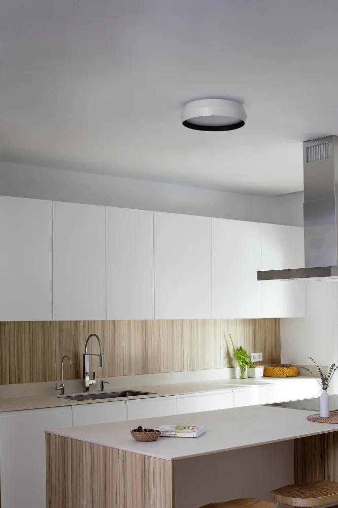 Faro SHOKU 350 white/black wall/ceiling lamp 64278