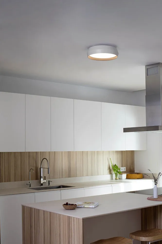 Faro SHOKU 350 white/black wall/ceiling lamp 64278