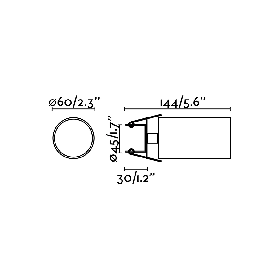 Faro STAN White recessed wall light 43752
