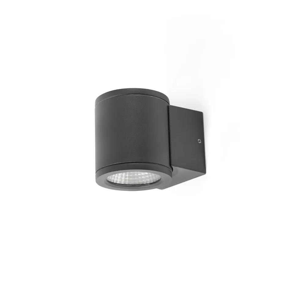 Faro TOND 1L Dark gray wall lamp 3000K 71916