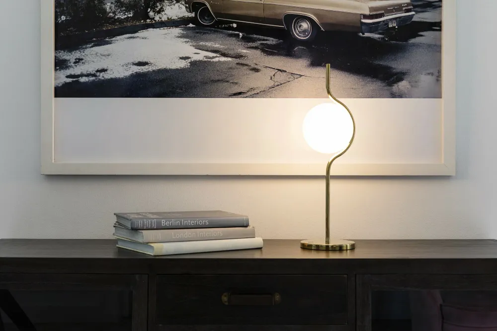 Faro LE VITA Dimmable gold table lamp 29692D