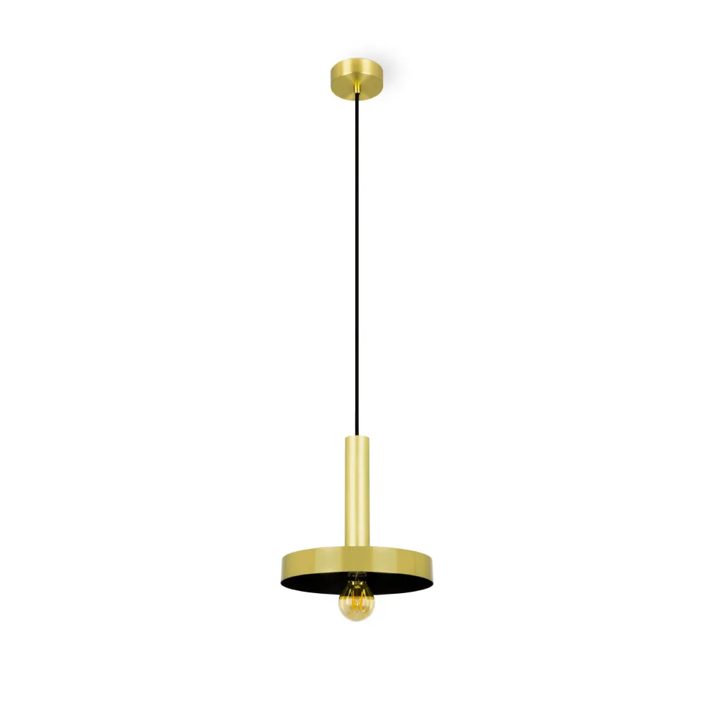 Faro WHIZZ Pendant Ceiling Light Satin Gold and Black 20161