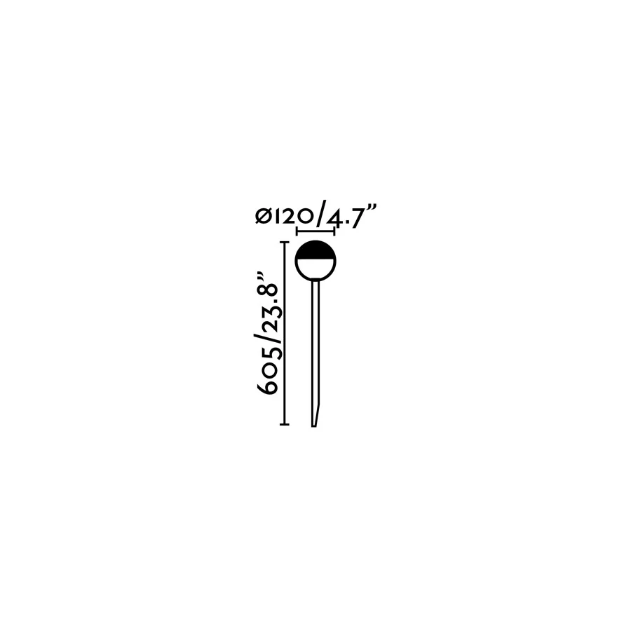 Piccola White Stake Lighthouse Led 8W 2700K Faro