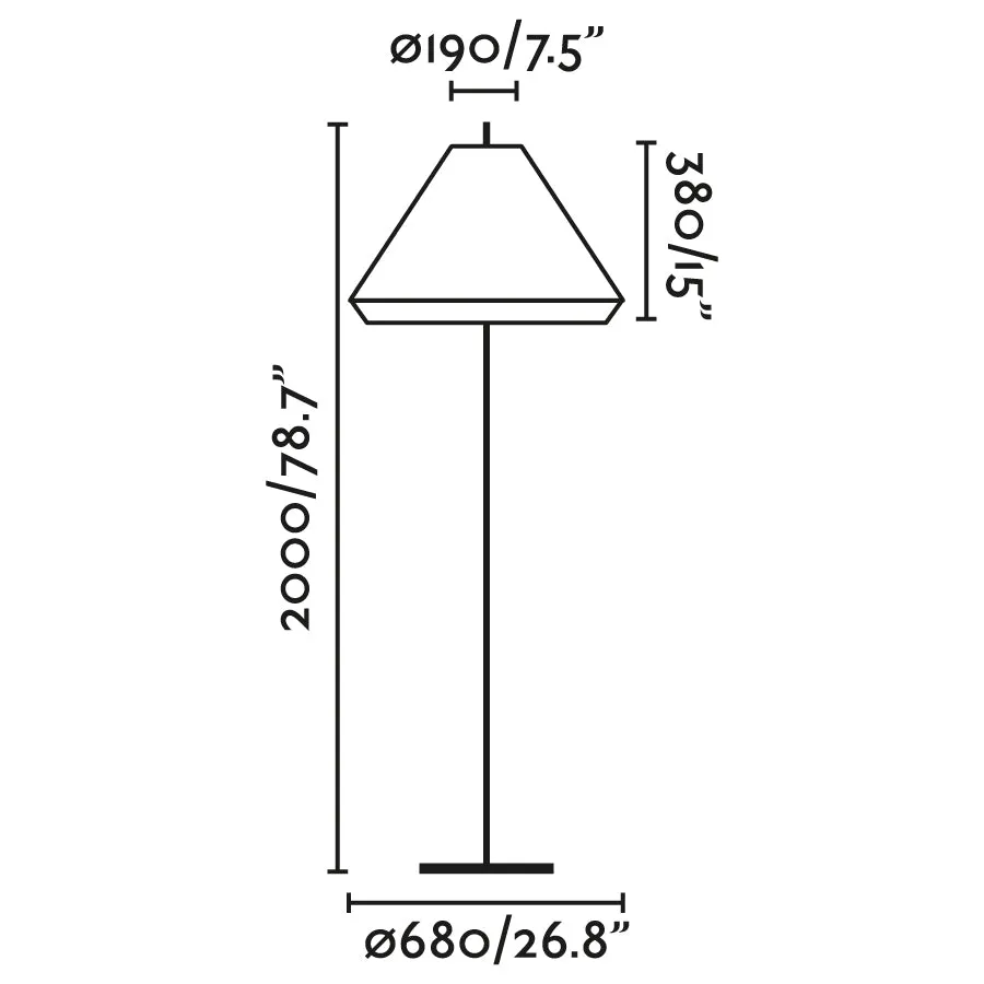 Saigon Out Lighthouse Floor Lamp 2M W70 Faro