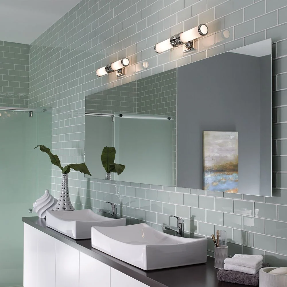 Applique murale Feiss (FE-PAYN-OR2-BATH) Payne en acier doux et verre G9 2L