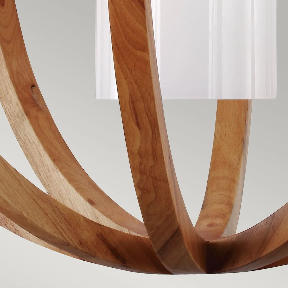 Lampe à suspension Feiss (FE-ALLIER-P-L-LW) Bois de chêne Allier E27
