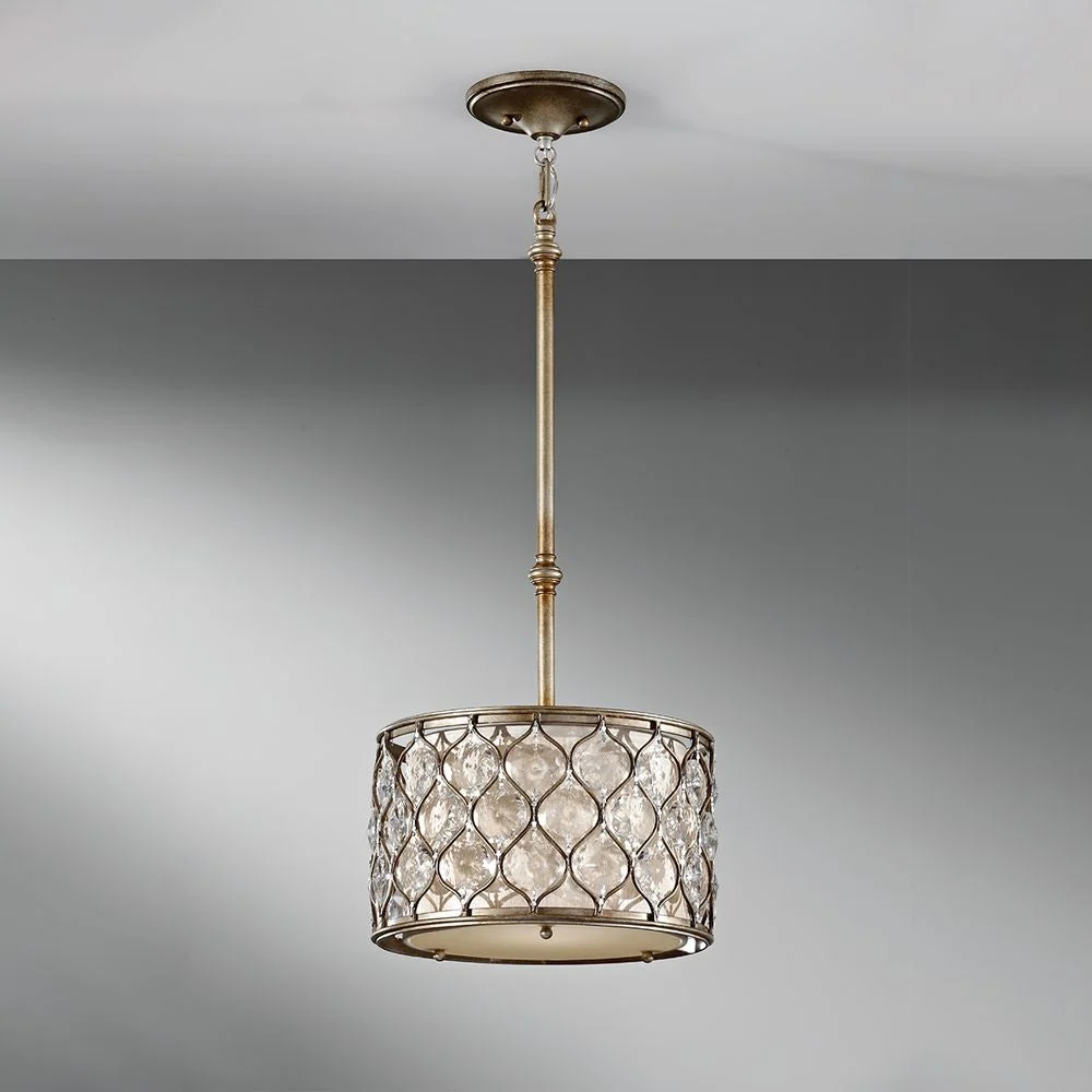 Lampe à suspension Feiss (FE-LUCIA-P-C) Lucia bauhinia cristal, acier E27