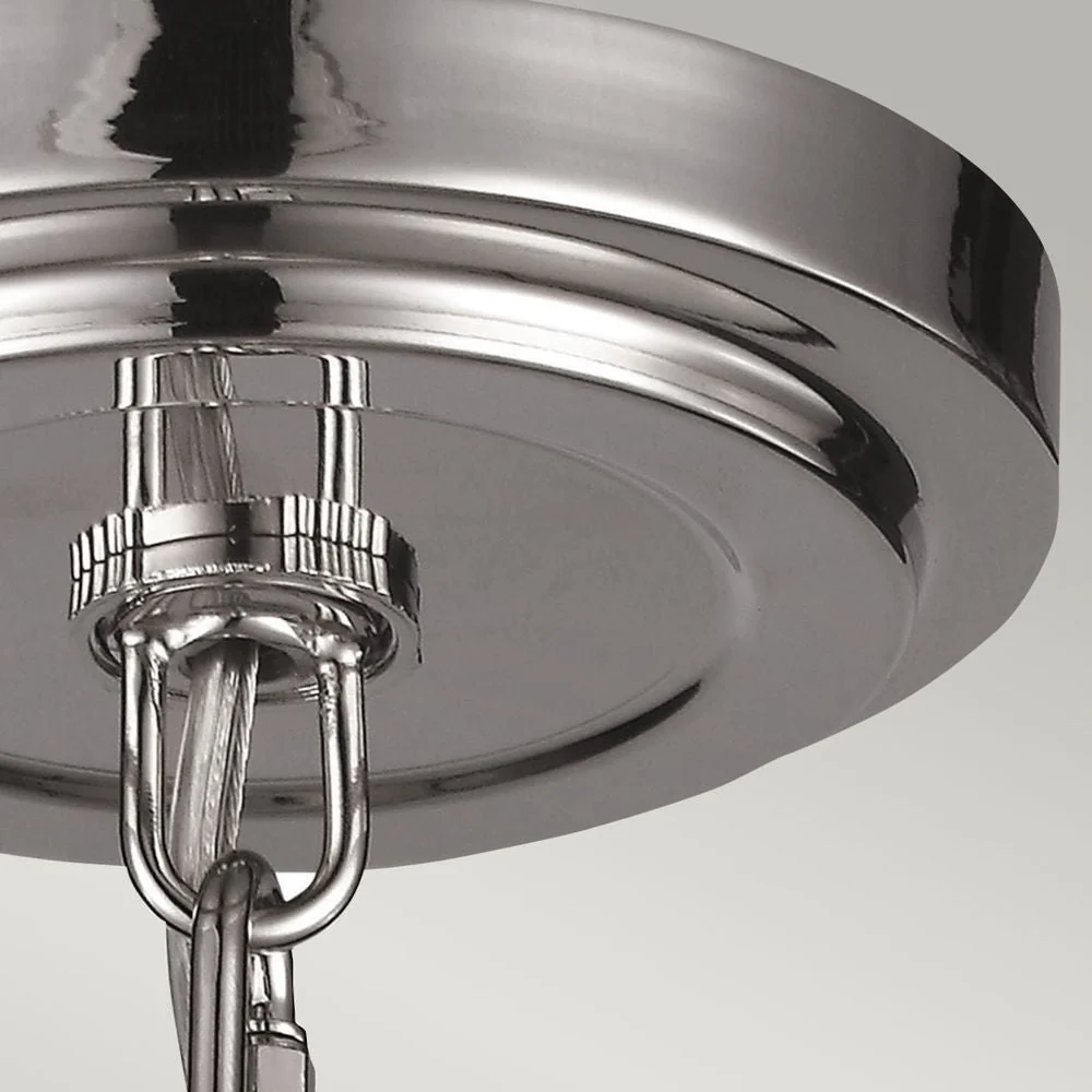 Lampe à suspension Feiss (FE-TABBY-P-S) Tabby argent verre mercure E27