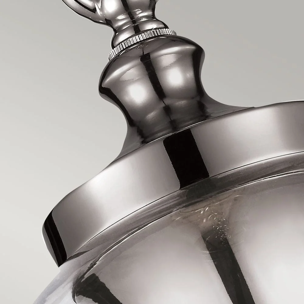 Lampe à suspension Feiss (FE-TABBY-P-S) Tabby argent verre mercure E27