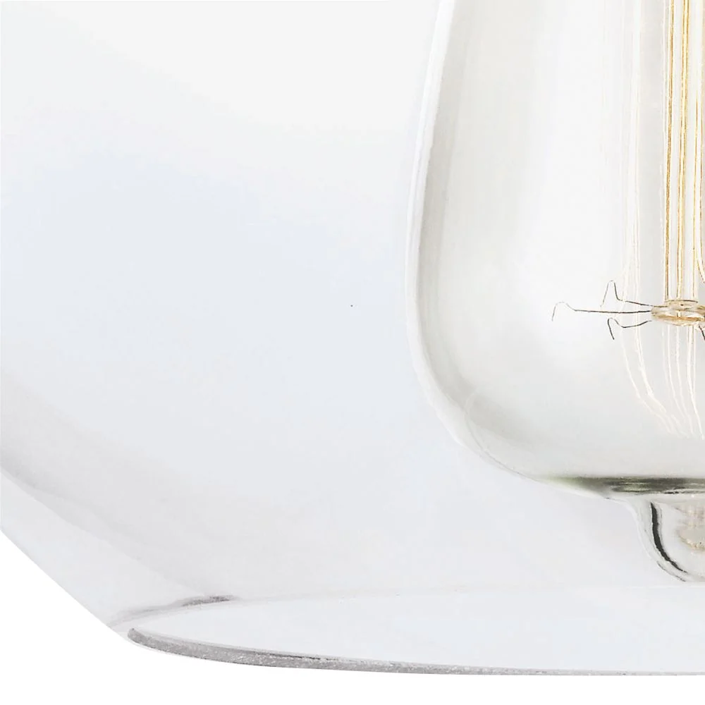 Lampe à suspension Feiss (FE-TABBY-P-S) Tabby argent verre mercure E27
